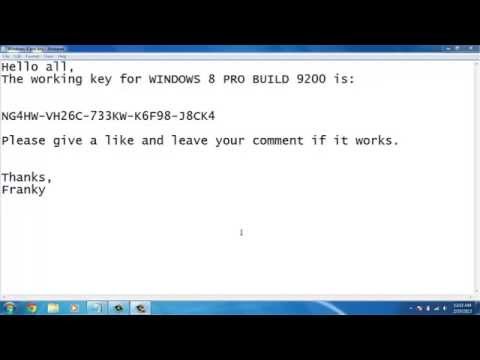 windows 8 pro build 9200 activator product key free download